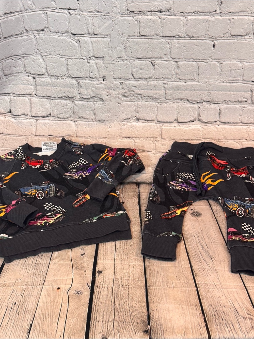 Bums and Roses Car Pattern Jogger Set
